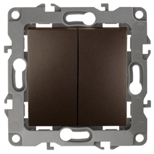 Переключатель без рамки Эра S12 2-кл проходной 10А бронза картинка